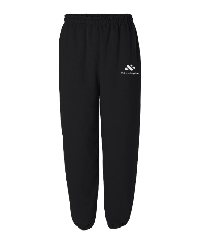Boutique de base - 18200 Pantalon molletonné UNISEXE (NOIR) - TR. DTF-000 (CG)